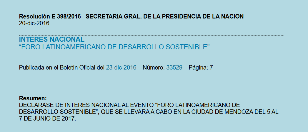 Reconocimiento oficial