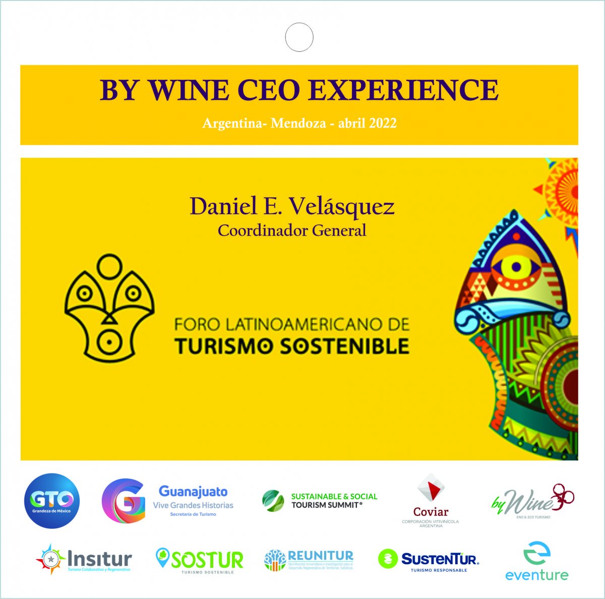 Identidad gráfica del Primer capítulo de By Wine en Mendoza
